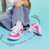 Sneakers bianche e fucsia da bambina con dettagli traforati 10 Baci, Scarpe Bambini, SKU k232000407, Immagine 0